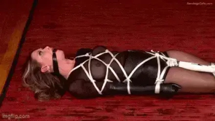 You made her cum strongly and she lost. You leave her alone, tied up, with a vibrator on her pussy to make her cum over and over again.