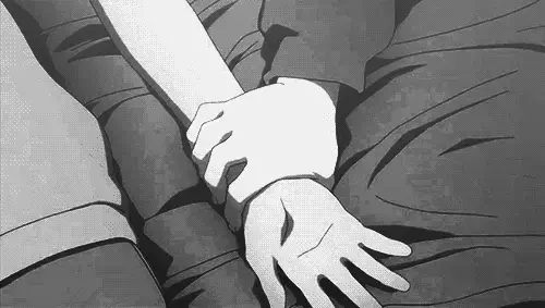 Gently hold their hand