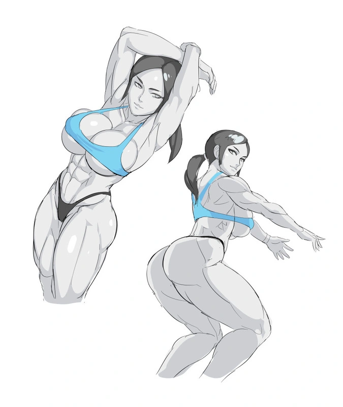 20 squats while stroking