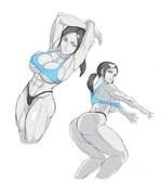 20 squats while stroking
