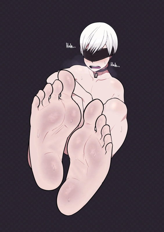 Femboy foot tease