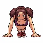 Distract them with push-ups! 