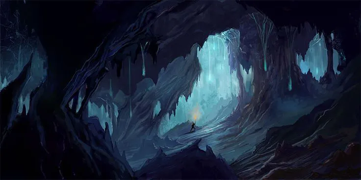 While exploring the area, you find a cave. You can hear suspicious noises emanating from the caverns within, but it's the fastest path to your destination. Should you risk it?