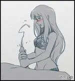Cum stroking with both hands