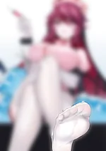 Slow strokes to uncensored feet