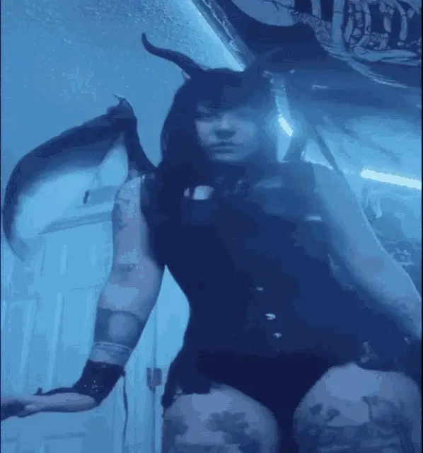 Wear a succubus cosplay