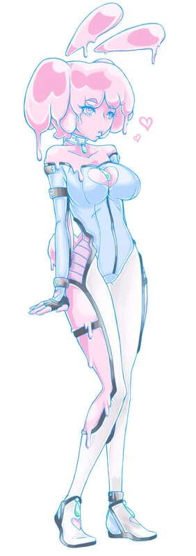 Wear a bunny suit as a slime.
