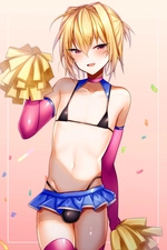 Crossdressing cheerleader!