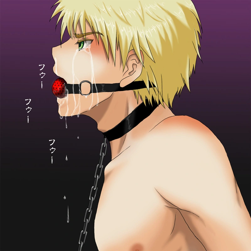 Put a ball gag in his mouth!