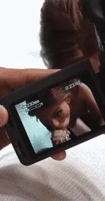 Nimm sie beim Blasen auf
