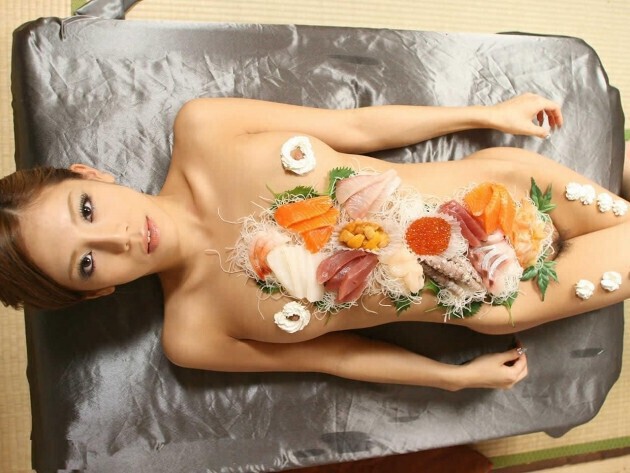 Use her body as a plate
