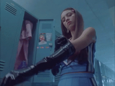 Put on latex gloves