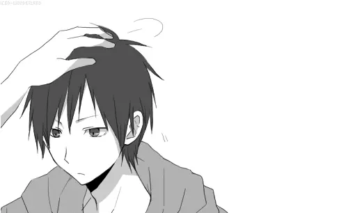 You gently place your hand on their head to give them a nice gentle pat.