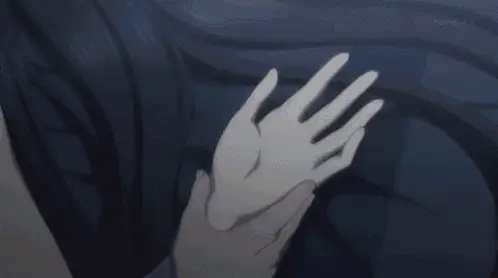 Gently hold their hand