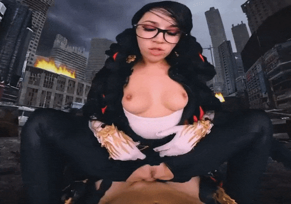It’s witch time! Once she is dressed as Bayonetta, you fly her to the moon and fuck her among the stars. Smashing! 