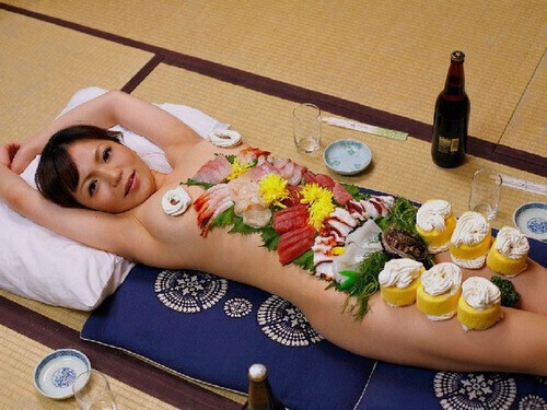 Use her body as a plate