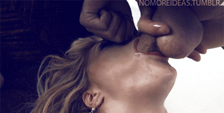 Hold her nose during mouthfuck
