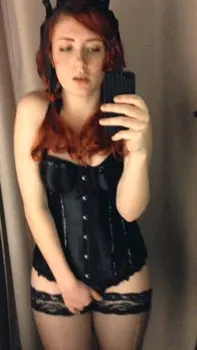 Make her film herself masturbating for at least 30 seconds and look at it right after.
If both consent: Make her send you a picture.