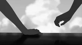 Gently hold their hand