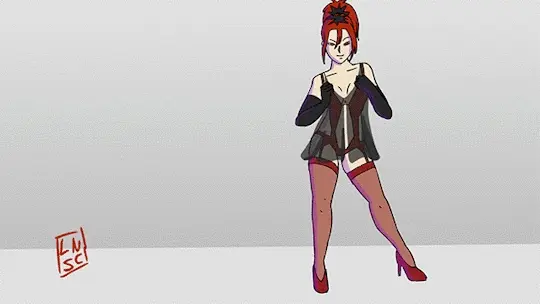 You strip but suddenly get embarrassed!