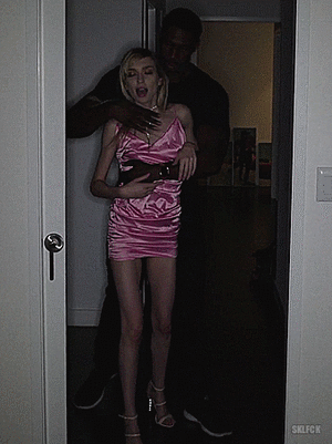 Choke, grope & kiss her from behind