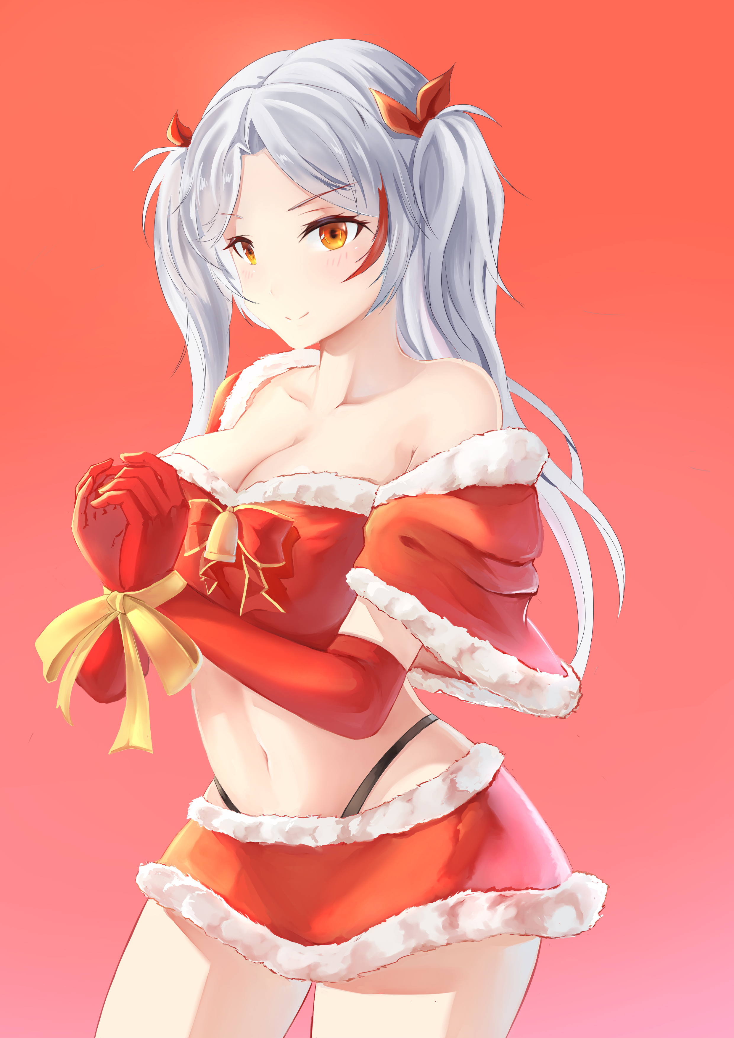 What to do with all this leftover wrapping paper and ribbon? You tell them to bind their hands by wrapping the  ribbon around their wrists. 