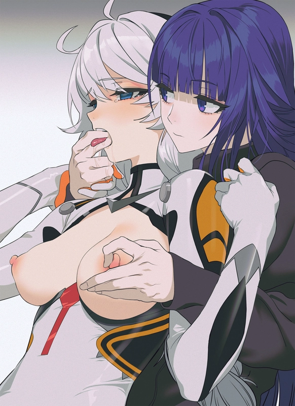 You tell your partner to insert two fingers into their mouth and suck on them, imagining they're yours.