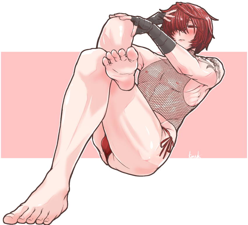 Femboy foot tease