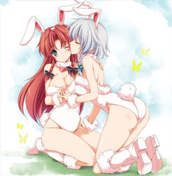 You gently give her a kiss, making her blush!