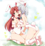 Bunny girl's kiss