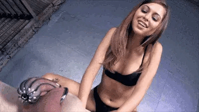 Chastity face smothering