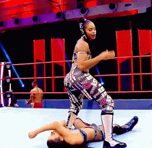 
You turn and taunt your opponent by gently spanking your ass!