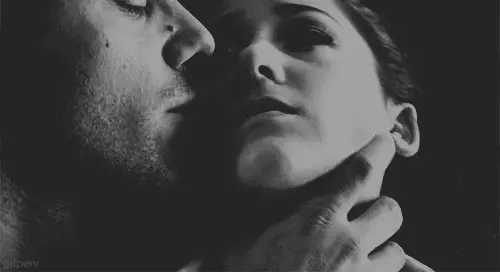 Grab neck and kiss