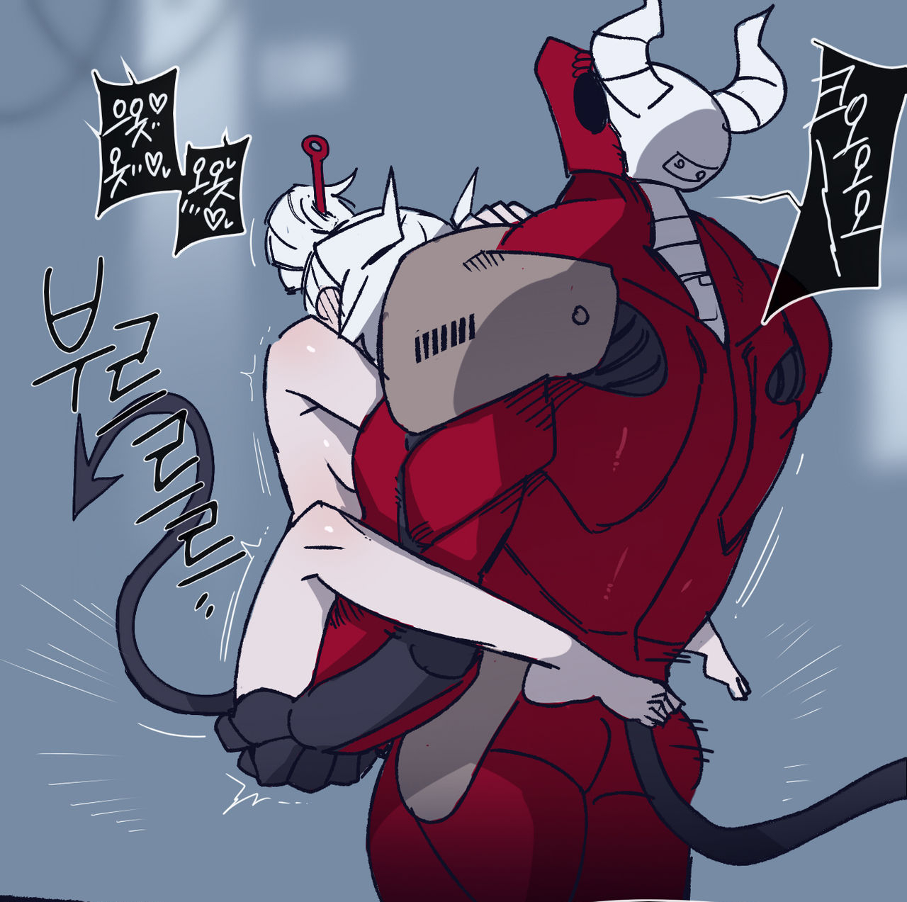 A demon picks her up and shows her what it means to be a demon servant. Make her cum~