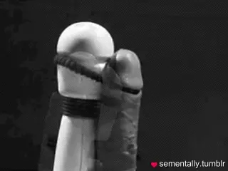 He should push his vibrator against his cock and try to cum like that!