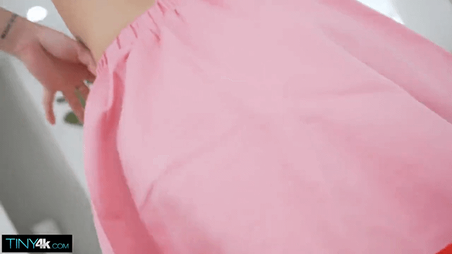 What happened so far teased you significantly and you want to cool down a bit by removing your skirt. The android's eyes are focused on every single movement that you make.