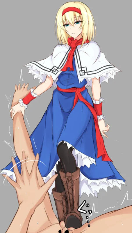 Stomp on her balls