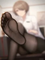 Slow strokes to uncensored feet