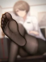 Slow strokes to uncensored feet