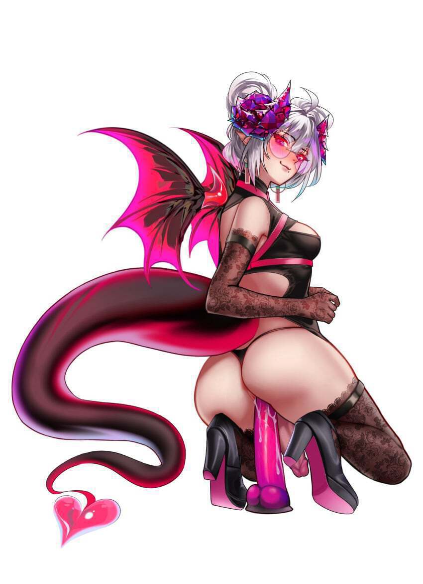 Tease them by riding your dildo