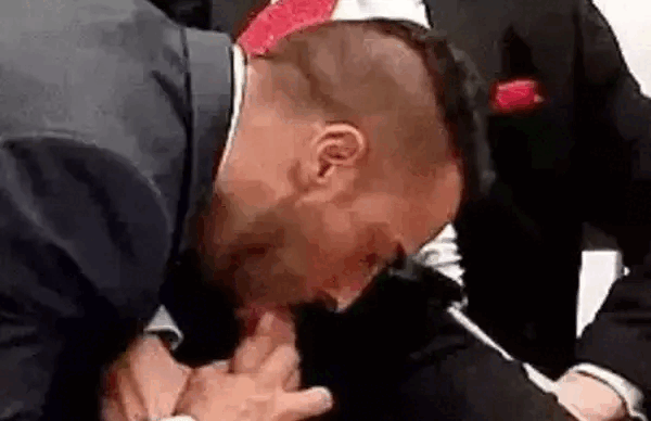 Blowjob through his pants