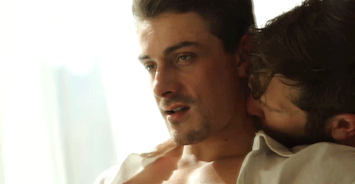You lean your body towards his and can't help but devour his neck with your love.